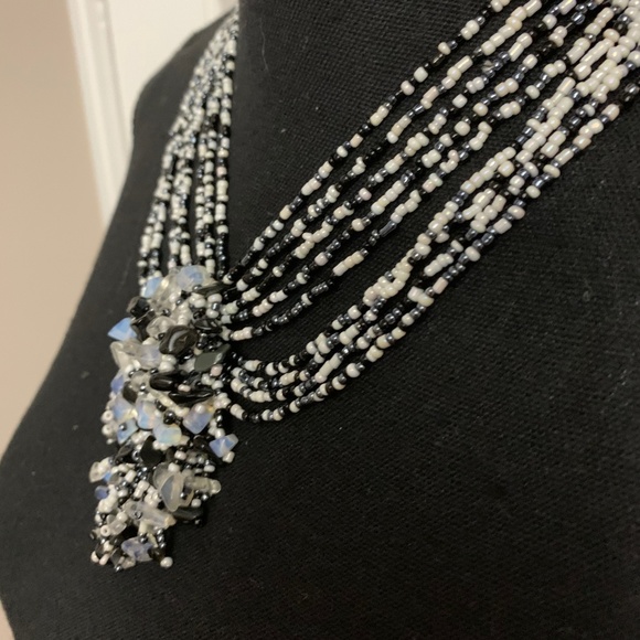 Haute Couture Beaded Necklace - Picture 4 of 5